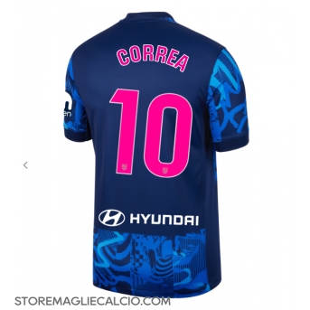 Atletico Madrid Angel Correa #10 Maglia Gara Terza Repliche 2024-25 Maniche Corte